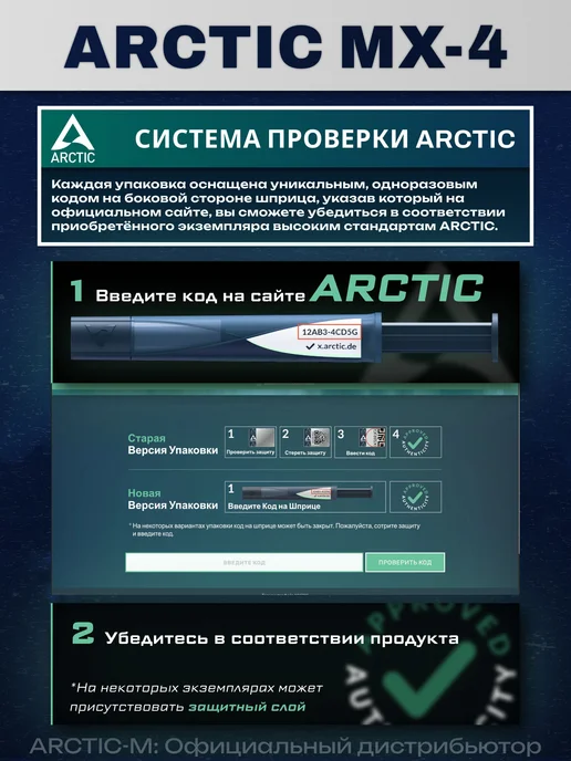 Термопаста ARCTIC MX-4 4 грамма, вариант, фото 2