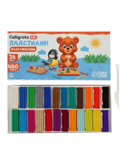 Многоцветный пластилин для творчества и обучения, вариант, фото 4