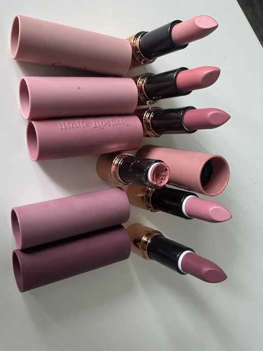 lilli cosmetics Набор нюдовых матовых помад 6 шт, 6 шт, фото 2