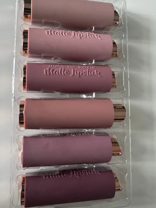lilli cosmetics Набор нюдовых матовых помад 6 шт, 6 шт, фото 3