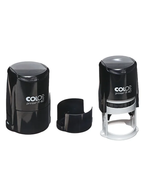 Colop Printer R40 автоматическая оснастка для печатей, диам. 41.5 мм, цвет СИНИЙ, черный, фото 3