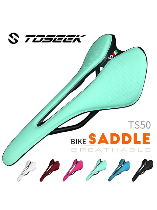 TOSEEK TS50 Белое велоседло для горных велосипедов, белый, фото 2