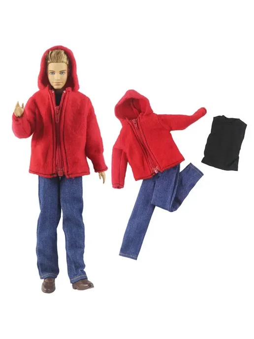Нет бренда Кожаная одежда для куклы Кена 12 дюймов 5 PCS Clothes a14, 5 шт, фото 4