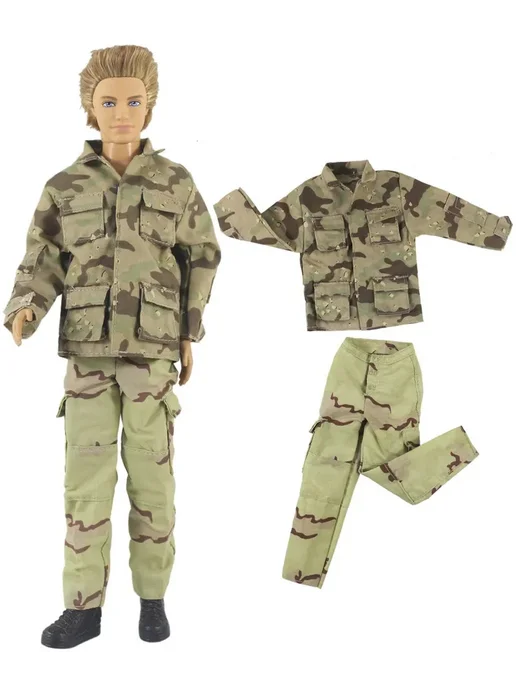 Нет бренда Кожаный костюм для куклы Кена 12 дюймов, 5 PCS Clothes a25, 5 шт, фото 5