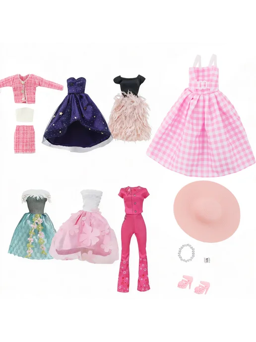 YAMIOW Платье для куклы 1 6 Cloth Розовый, NO.9, розовый, фото 2