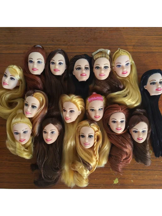 Нет бренда Кукла голова Barbie, белый цвет, пластик, розовый, фото 2