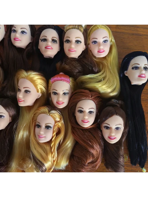 Нет бренда Кукла голова Barbie, белый цвет, пластик, розовый, фото 4