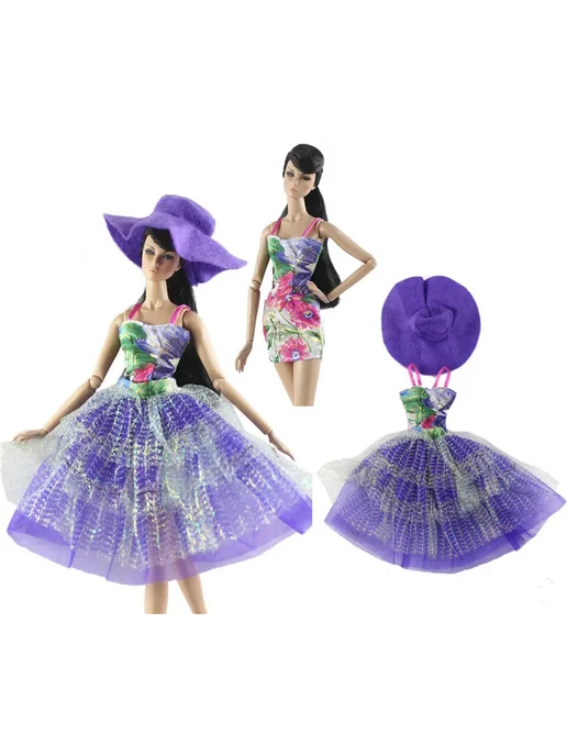 Нет бренда Наряды для кукол BABI Розовый, Dress 07, розовый, фото 3