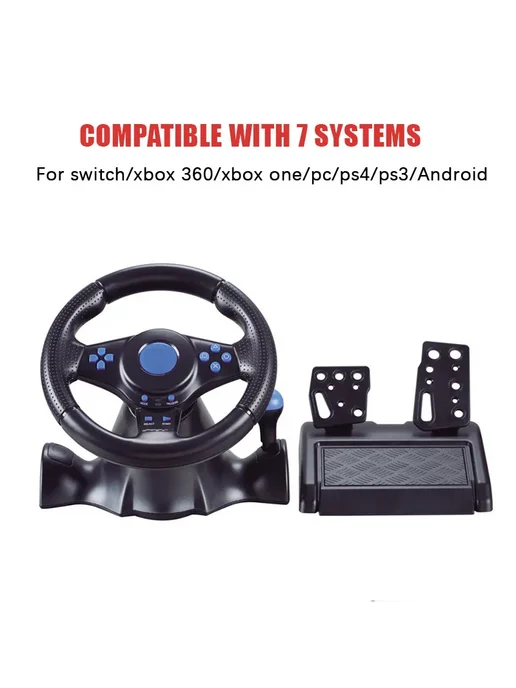 DLDER Игровой руль 7 в 1 7 in 1, черный