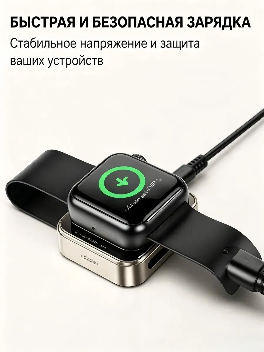 Внешний аккумулятор зарядное устройство для часов с IP/USB-C входом — фото 2
