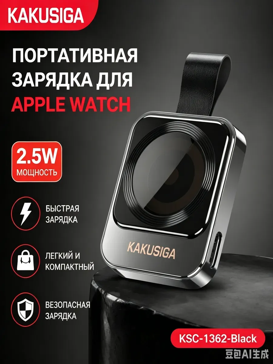 Внешний аккумулятор зарядное устройство для часов с IP/USB-C входом — фото 1