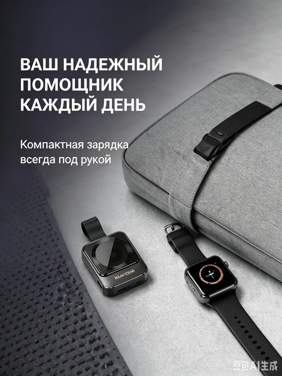 Внешний аккумулятор зарядное устройство для часов с IP/USB-C входом — фото 2