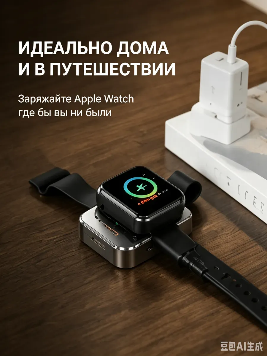 Внешний аккумулятор зарядное устройство для часов с IP/USB-C входом — фото 3