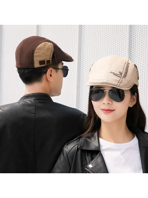 Берет мужской Dark Khaki коричневый, коричневый, фото 3