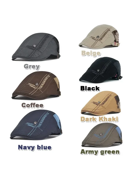Берет мужской Dark Khaki коричневый, бежевый, фото 7