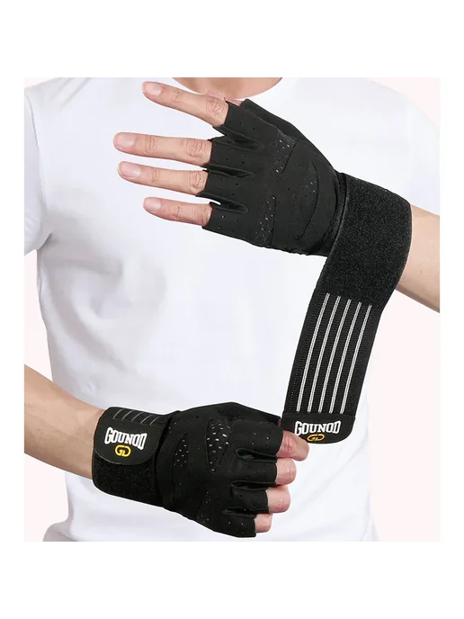 GOUNOD Перчатки для тяжелой атлетики Черный, black, XL, розовый, фото 6