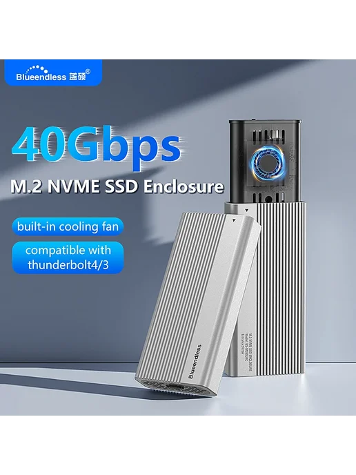 Blueendless корпус для SSD USB4 40Gbps Черный, M280U4A, черный, фото 2