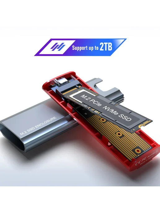 IRhasta Корпус для SSD USB C 3.1 Gen 2 10 Гбит с NVMe Case A, вариант, фото 4