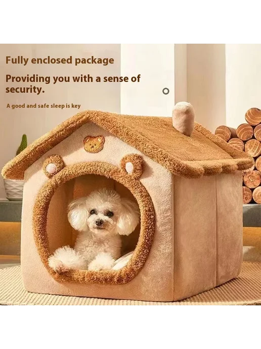 Нет бренда Теплая плюшевая лежанка для кошек House Style S 33X30X30cm, вариант, фото 2