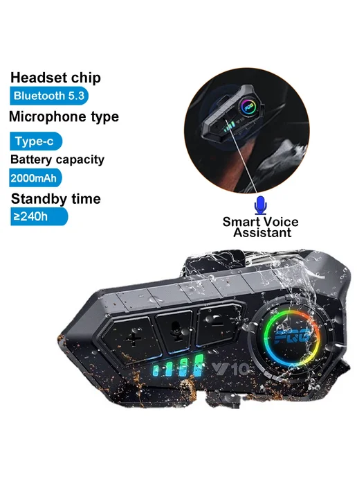 velev GooC C50 Hard Mic Bluetooth гарнитура для шлема, вариант, фото 2