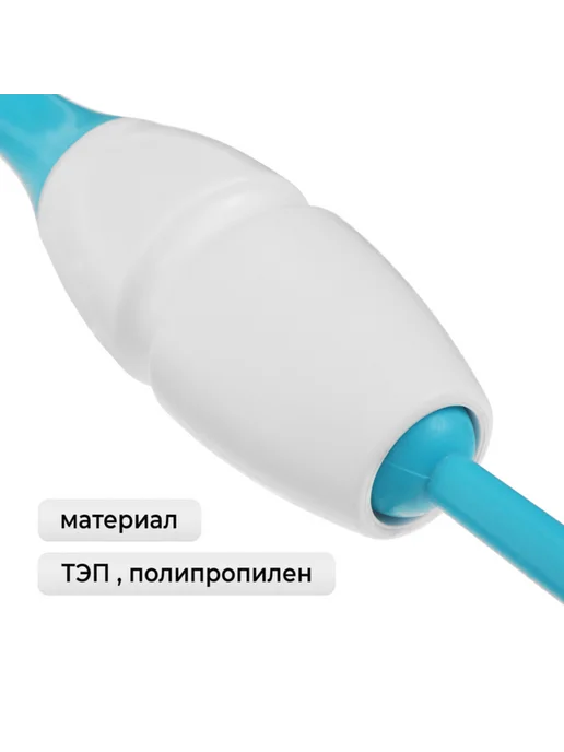 RGB (Russian Gymnastics Brand) Булавы для художественной гимнастики, белые, голубые, голубой, фото 2