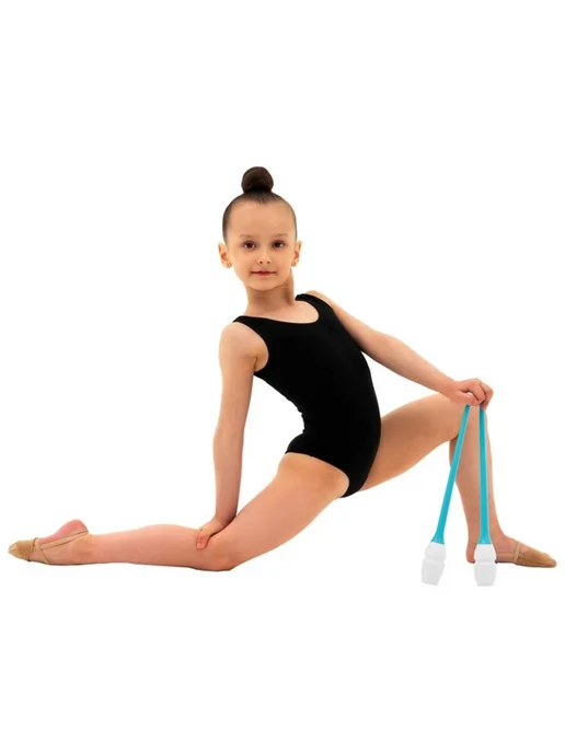 RGB (Russian Gymnastics Brand) Булавы для художественной гимнастики, белые, голубые, голубой, фото 5