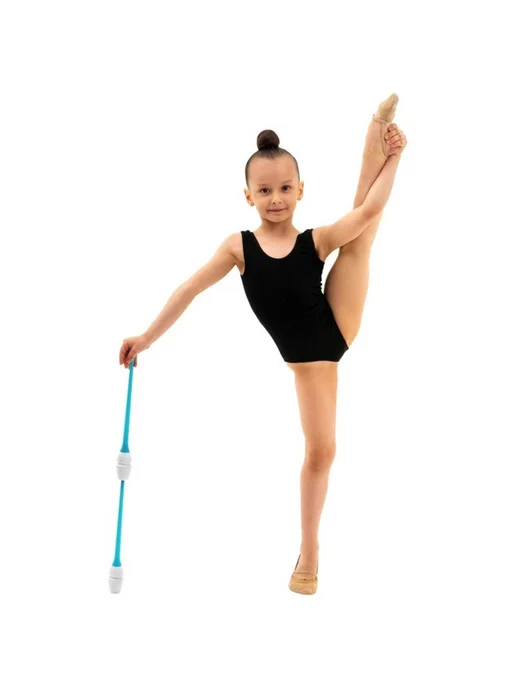 RGB (Russian Gymnastics Brand) Булавы для художественной гимнастики, белые, голубые, голубой, фото 6