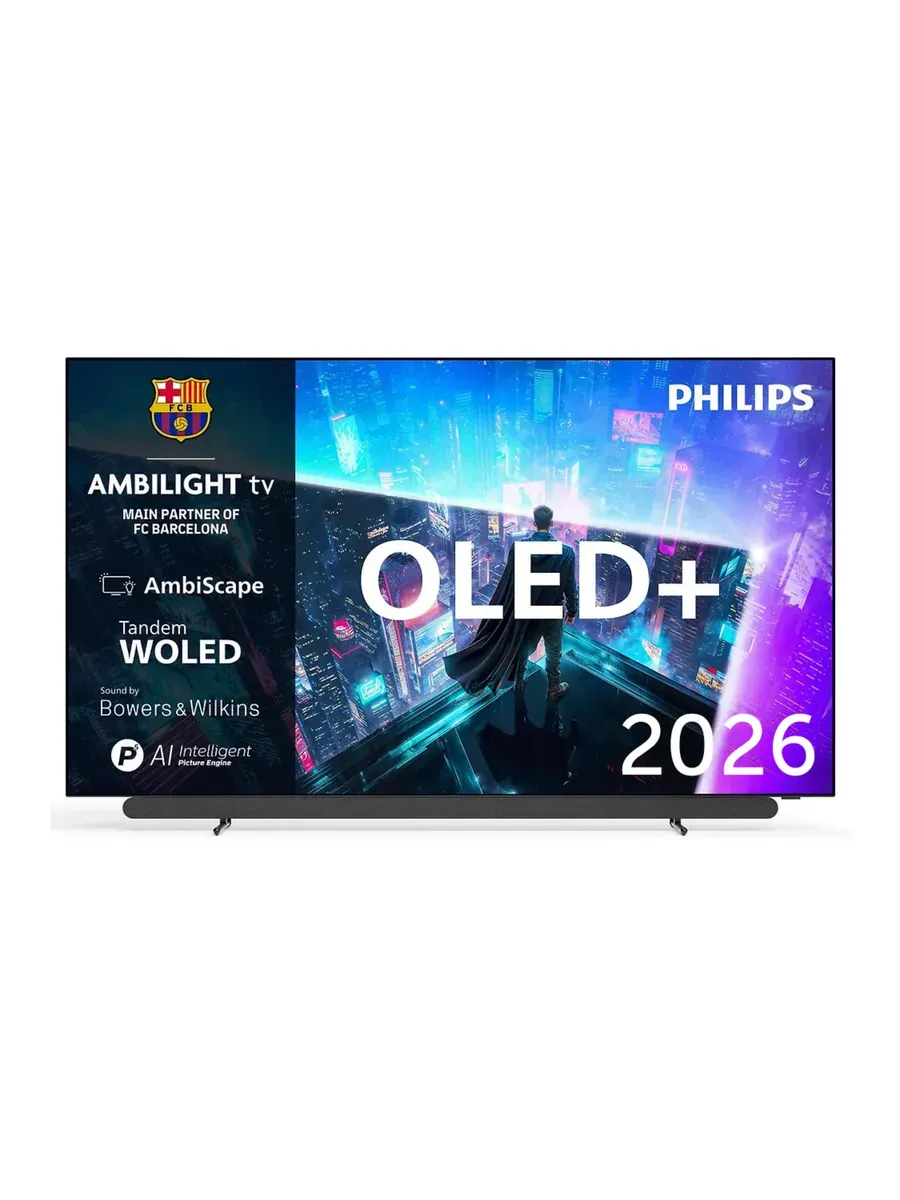 PHILIPS Телевизор 48OLED911, OLED, 4K UHD, Titan OS, Ambilight