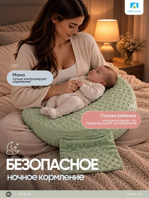 Mecomfo Подушка для кормления грудью новорожденных, вариант, фото 4