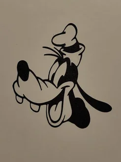 Силуэт Гуфи Disney, настенный декор