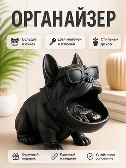 Органайзер Бульдог в очках для мелочей