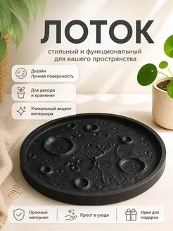 Декоративный лоток Лунная поверхность