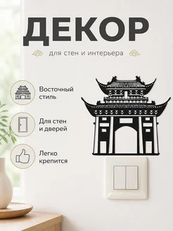 Декор для дома Силуэт Китайский храм