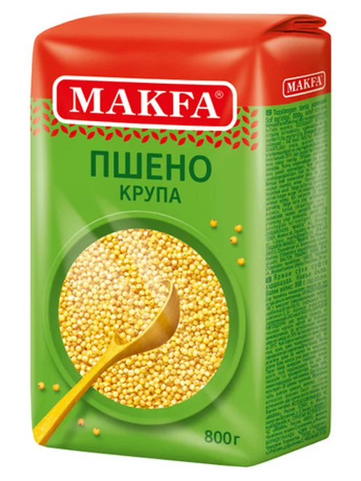 Makfa Крупа пшено Макфа шлифованное высший сорт, 800г, 800 г, фото 2