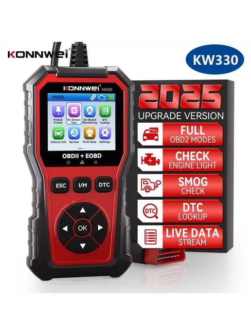 KONNWEI Диагностический сканер KW330 OBD2 для автомобилей, т, вариант