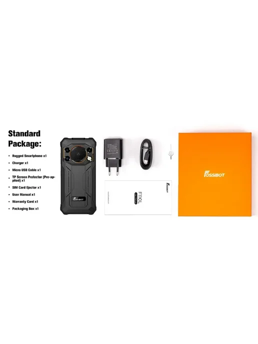 Смартфон UNIWA Fossibot F110l 12/128 ГБ, черный, фото 7