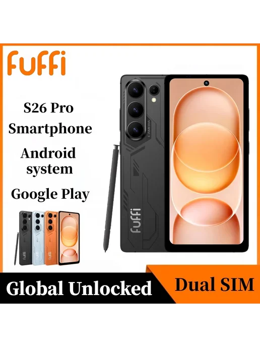 Смартфон fuffi S25 Pro 8/128 ГБ, оранжевый, фото 3