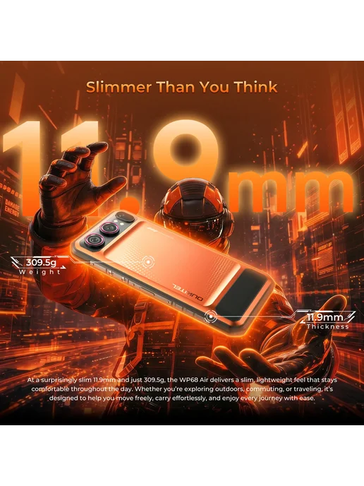 Смартфон OUKITEL Wp68 Air 12/512 ГБ, черный, фото 3