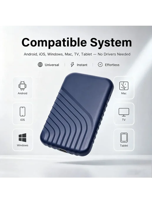 Нет бренда Портативный SSD USB3.1 1 8 ТБ черный красный синий Красный, 8 ТБ, 128 ТБ, фото 3