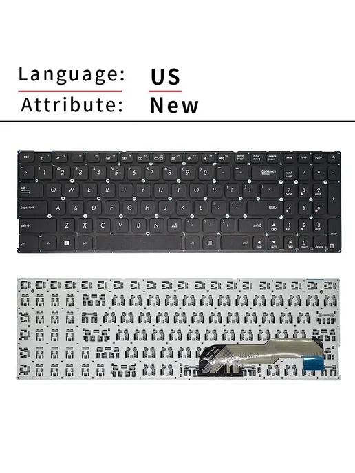 Jingqun Клавиатура для ноутбука ASUS X541 SP New, черный, фото 6