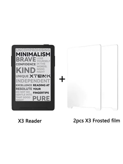 XTEINK Электронная книга X3 (серый черный), 16 ГБ 2pcs frost, 16 ГБ, 2 шт