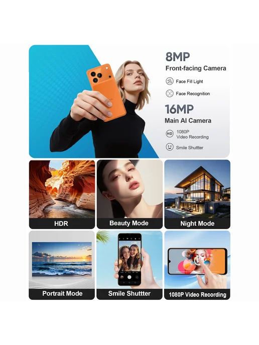 Смартфон HOTWAV Invens Note 17P 4/64 ГБ, оранжевый, фото 3