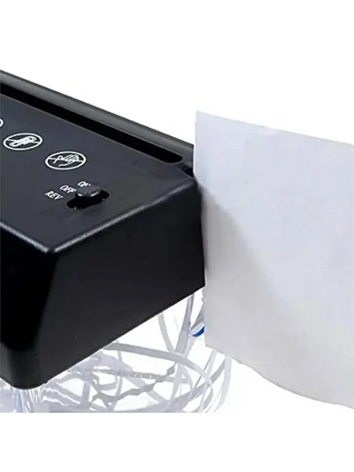 Нет бренда Мини-шредер для бумаги A6 USB батарейка, вариант, фото 2