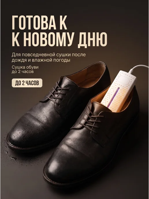 AltairStore Сушилка для обуви электрическая с ультрафиолетом, белый, фото 2