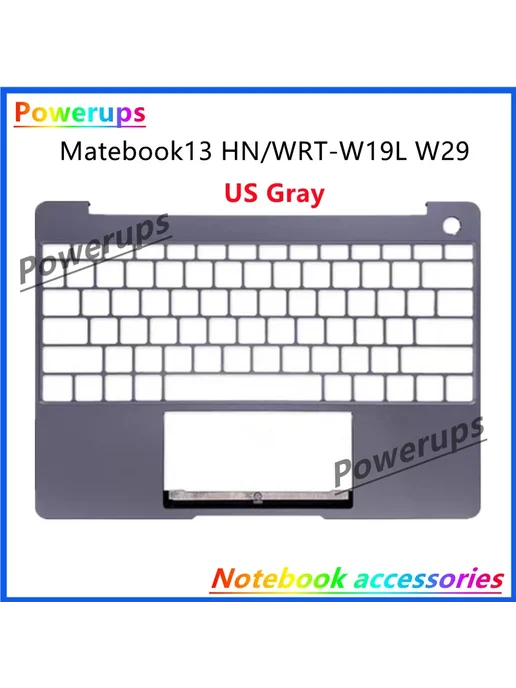 HANBBKPT Клавиатура с подсветкой для Huawei MateBook 13 2020, серый