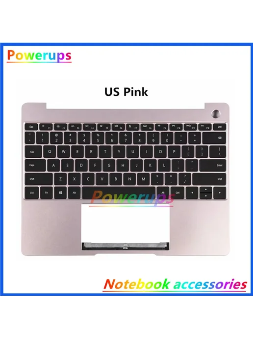 HANBBKPT Клавиатура с подсветкой для Huawei MateBook 13 2020, серый, фото 3