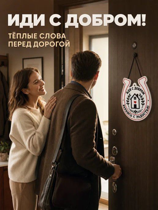 Stef33 shop Украшение на входную дверь в прихожей подкова-оберег, вариант, фото 2