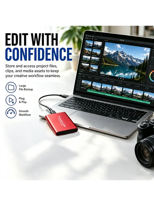 Портативный SSD 2TB, 2 ТБ, фото 5