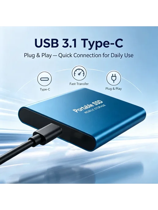 Портативный SSD 2TB, 2 ТБ, фото 7