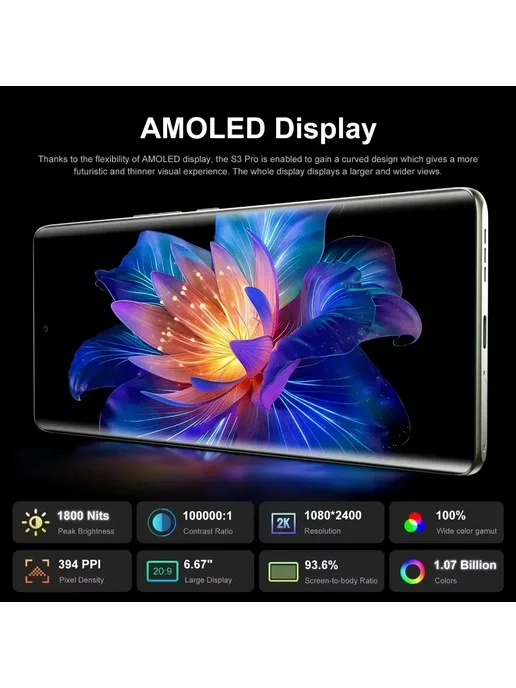Смартфон UNIWA Fossibot S3 Pro 6/128 ГБ, черный, фото 5